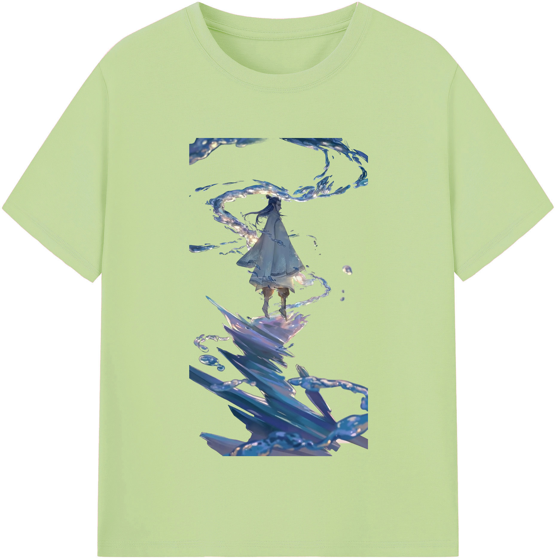 （画像用） Ne Zha 2 ナタ 魔童の大暴れ 綿100％半袖Tシャツ（フロントプリント）
